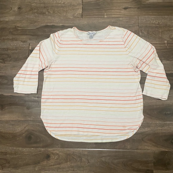 Tommy bahama sweatshirt women’s colored stripes size large - Picture 2 of 4